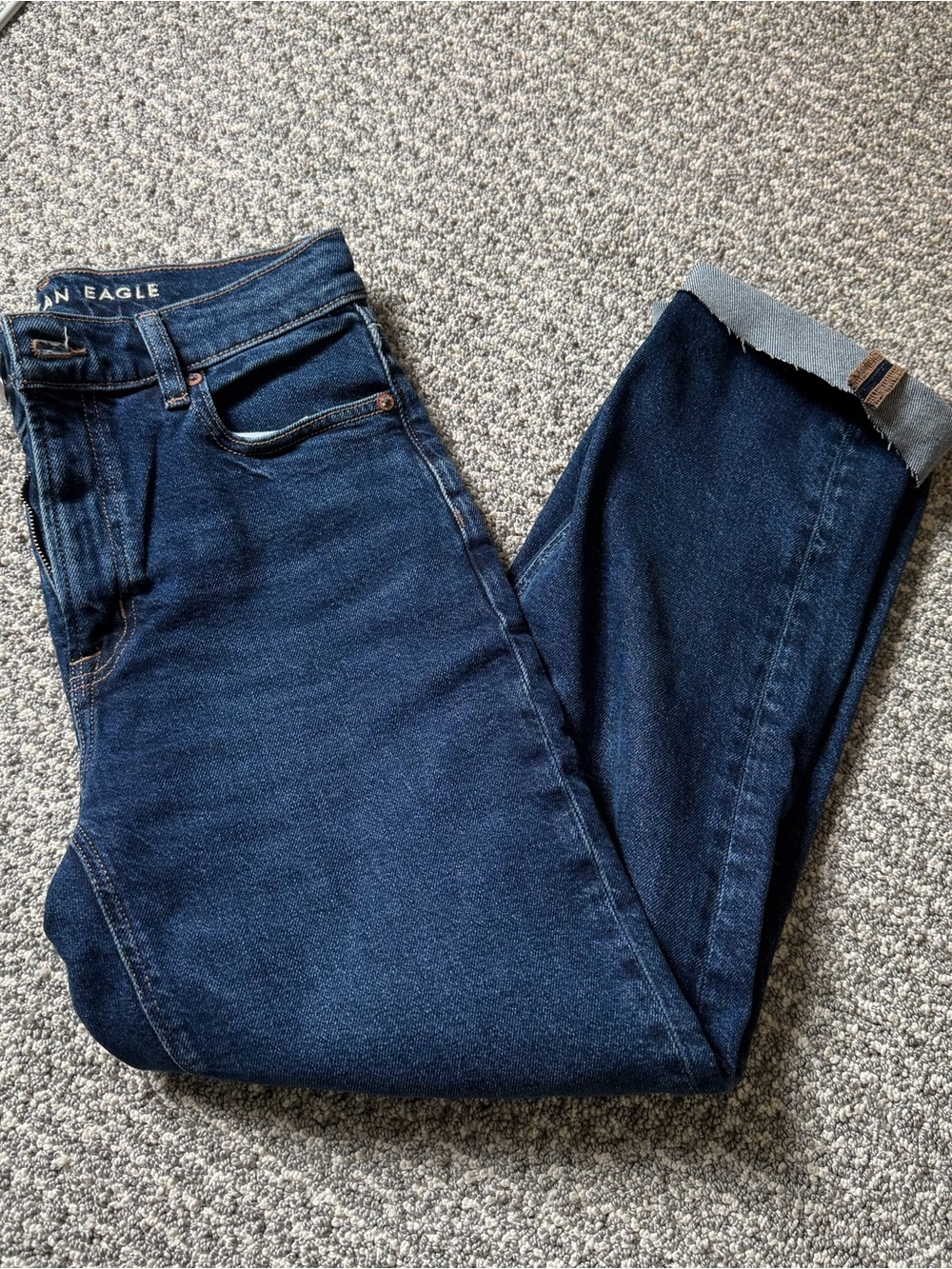 American Eagle Outfitters Super High Rise Straight Leg Jeans